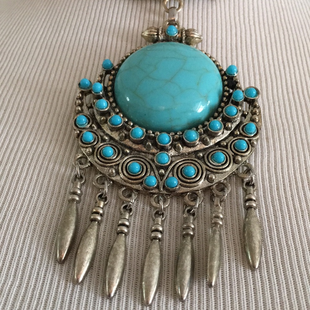 Native American Styled Turquoise Statement Piece … - image 7